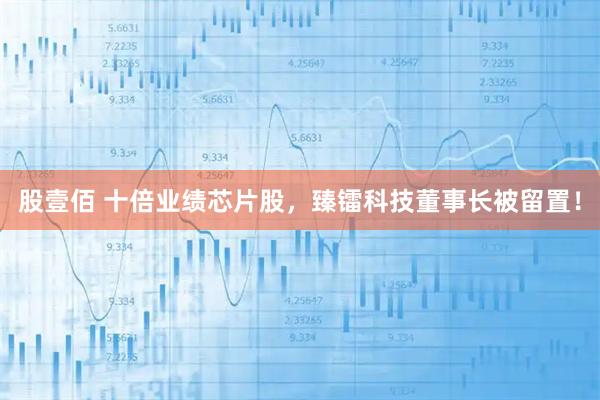 股壹佰 十倍业绩芯片股，臻镭科技董事长被留置！